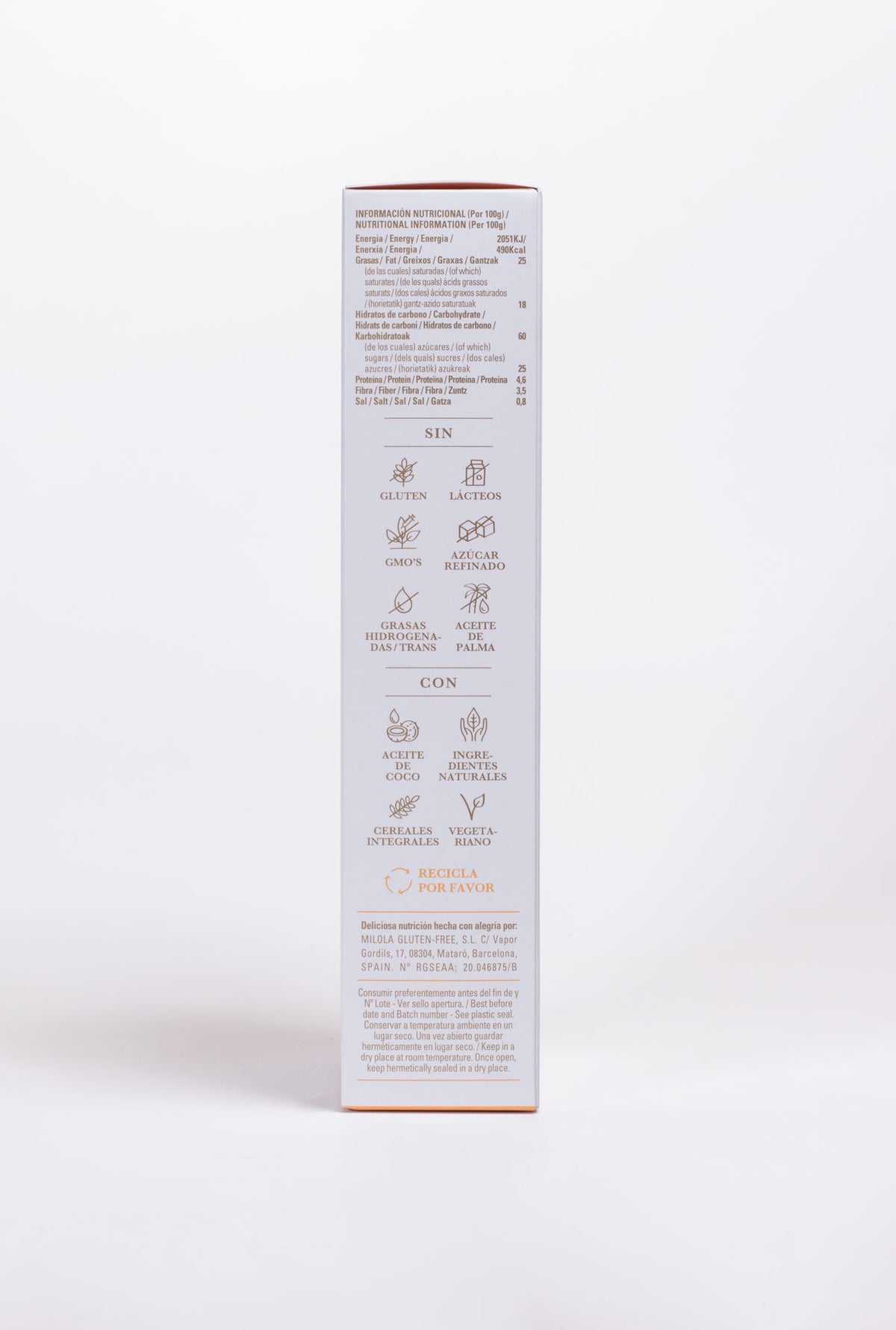 Galletas MILOLA Zanahoria especiada 140g