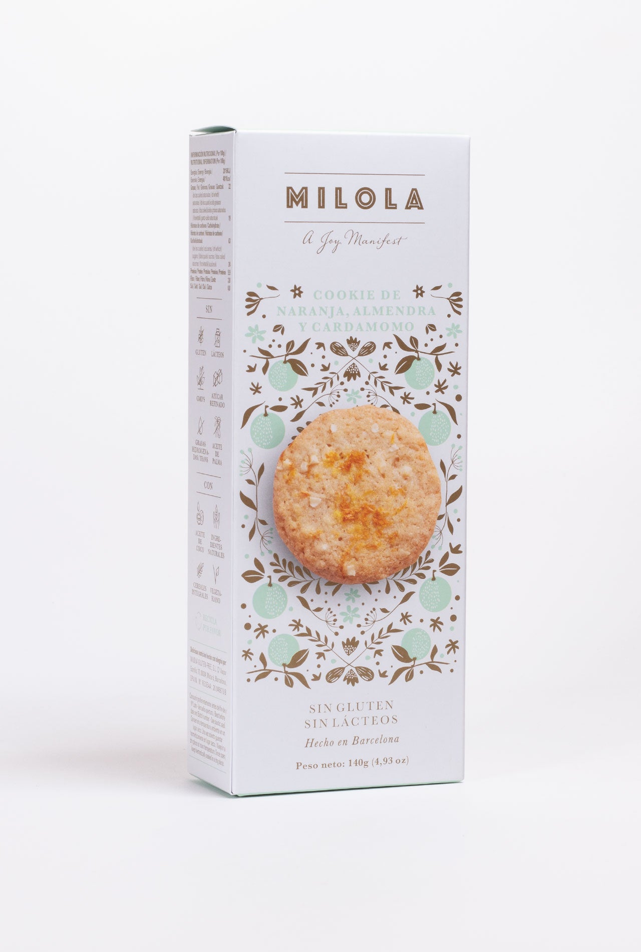MILOLA Orange and Almond Cookies 140g