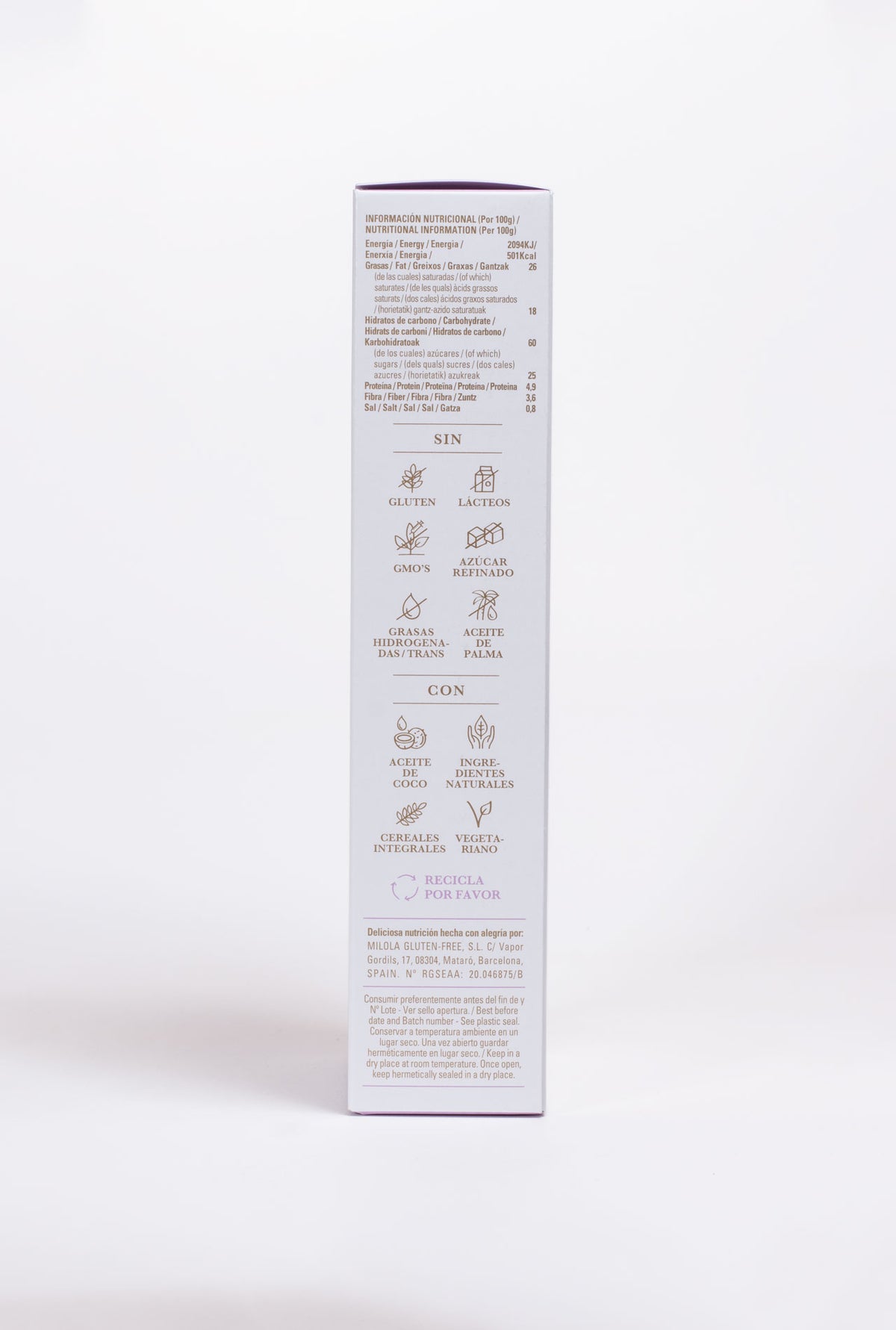 Galetes MILOLA Avellana xips 140g