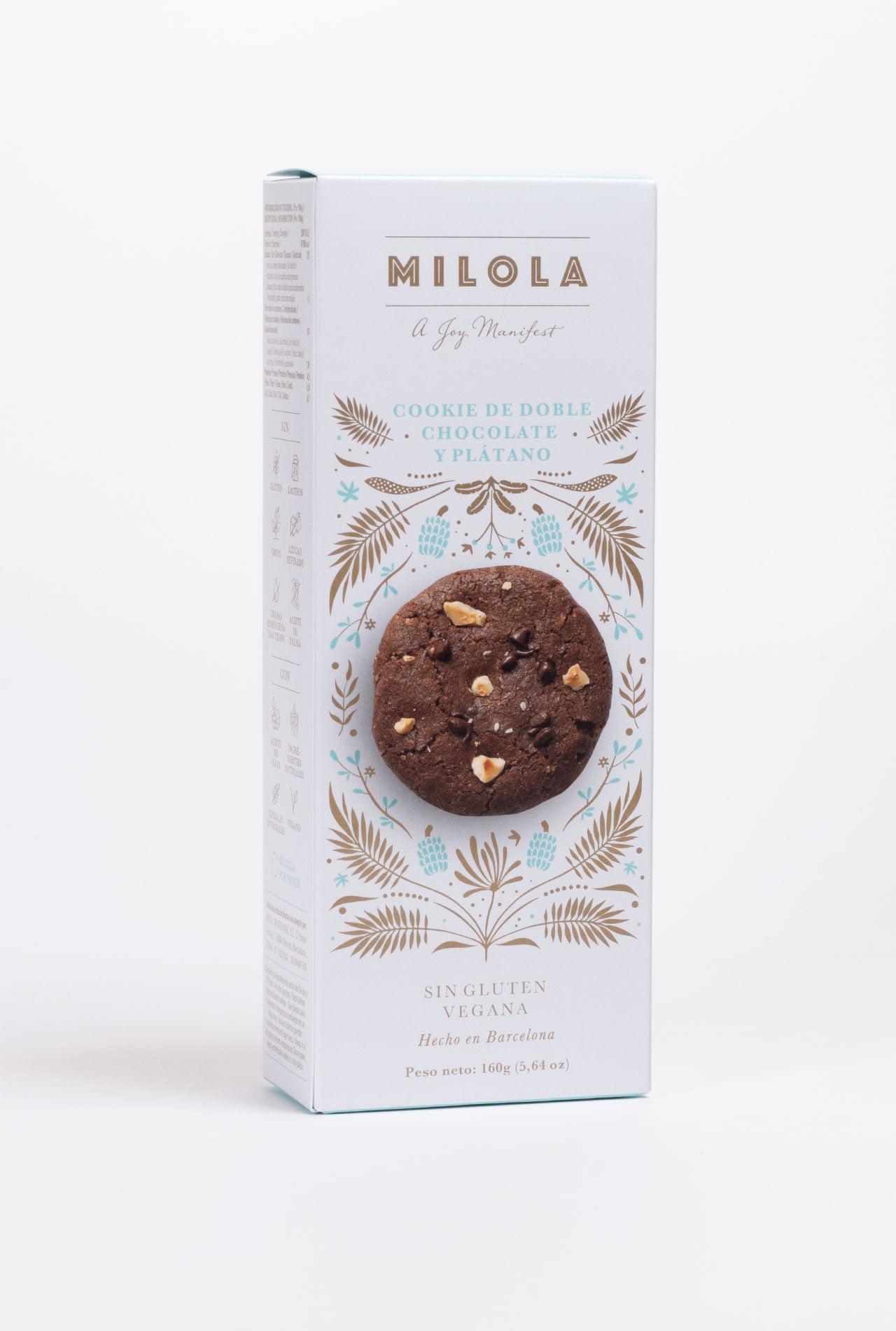 MILOLA Double Chocolate and Banana Cookies 140g