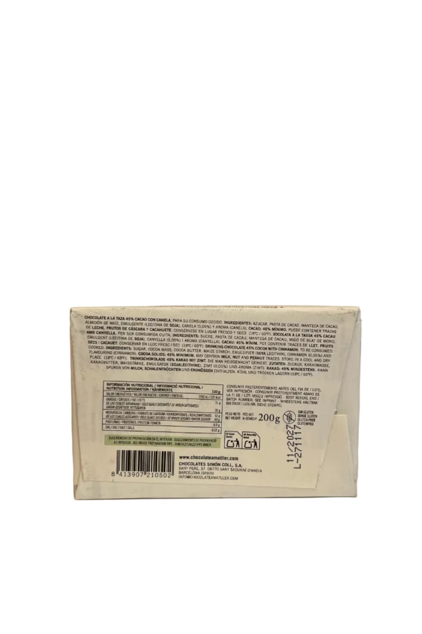 Chocolate a la piedra Simón Coll 200g