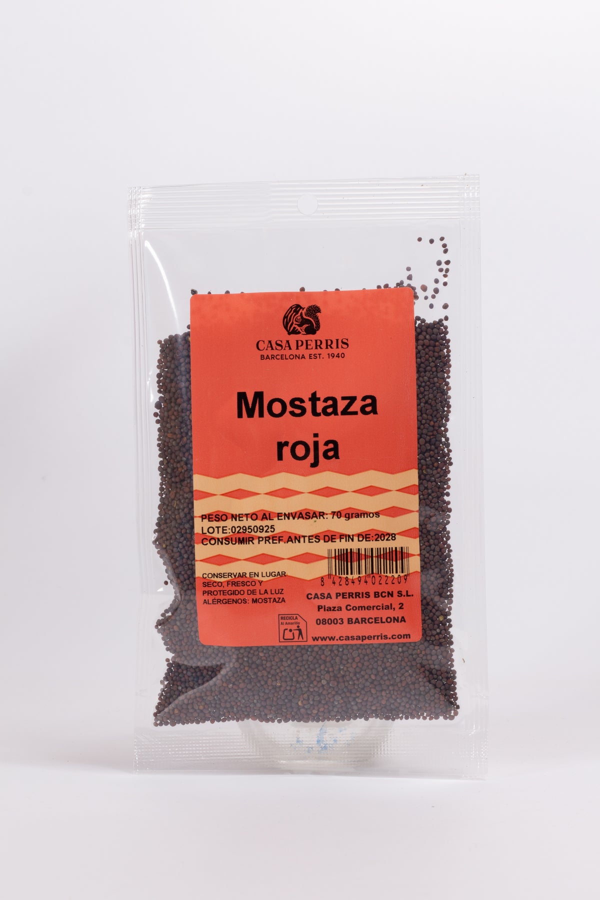Mostaza Roja en grano 70g