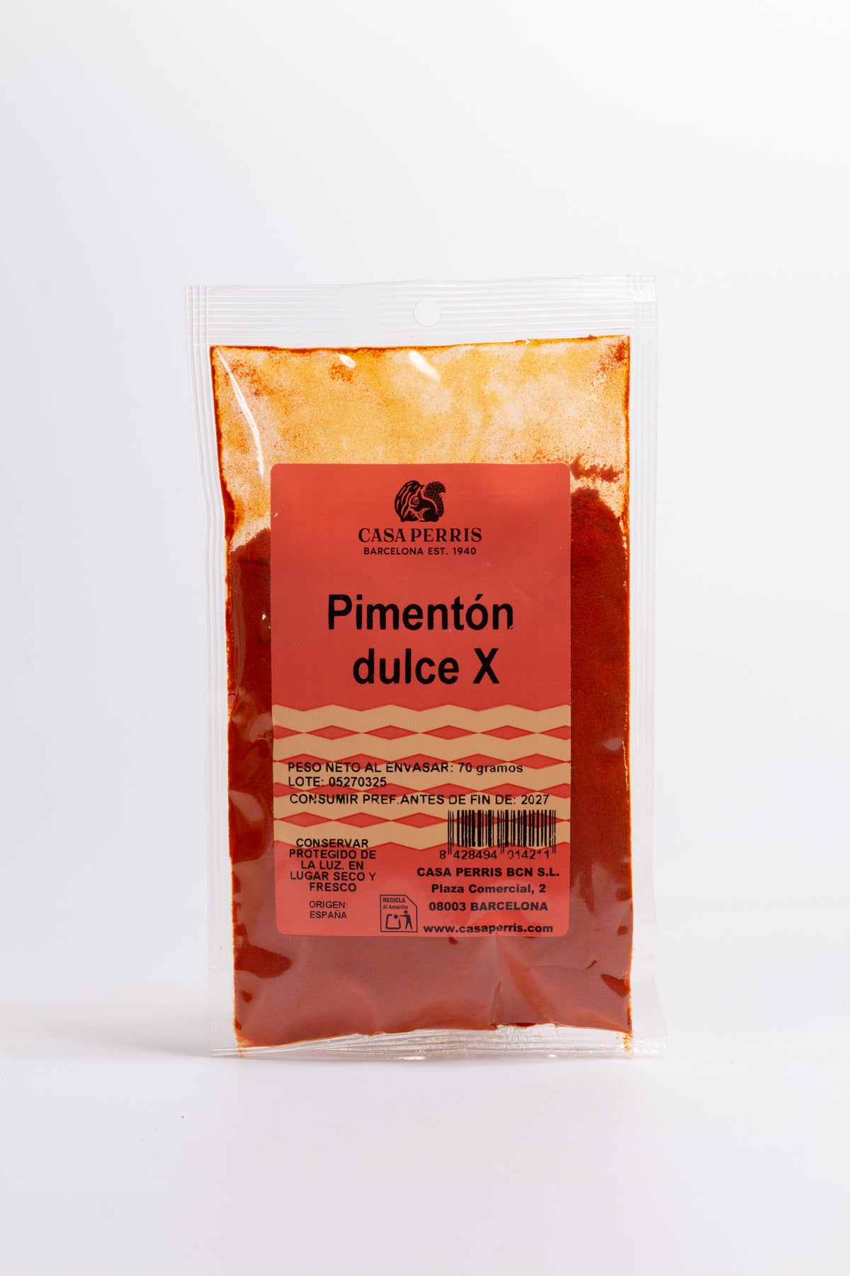 Pebre vermell dolç selecte 70g