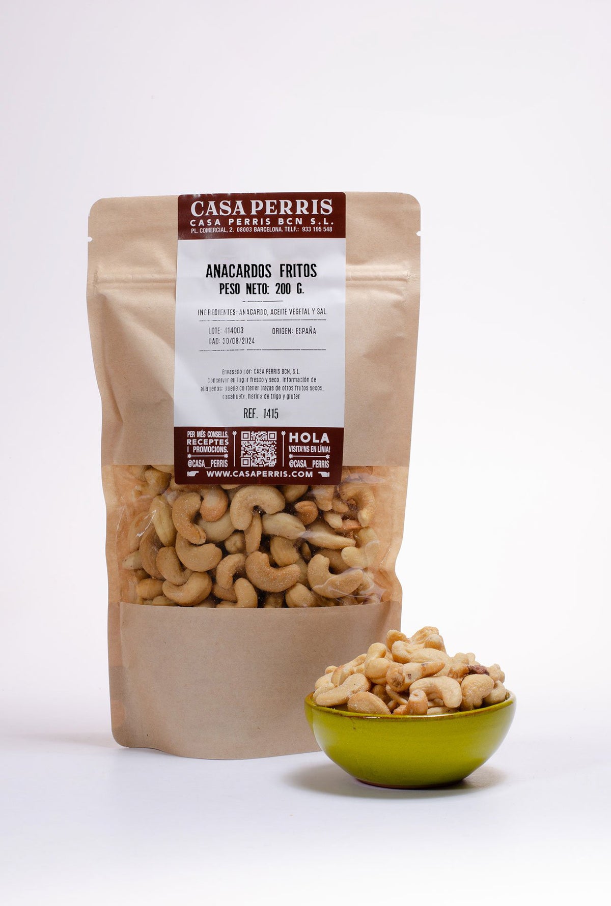 Anacardo frito con sal 200g