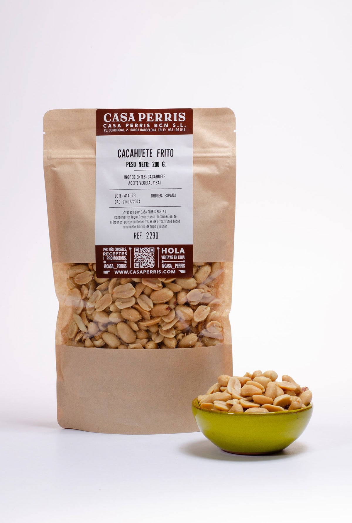 Fried and salted peanuts 400 g