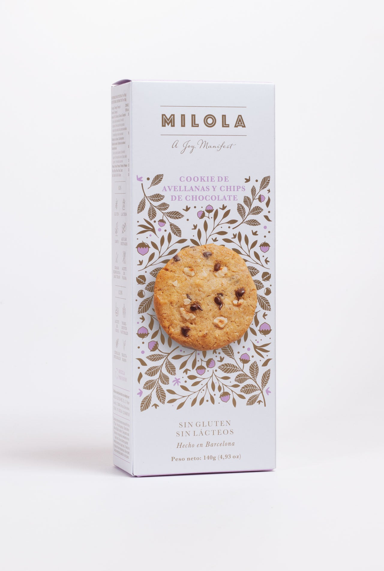 MILOLA Hazelnut Chip Cookies 140g