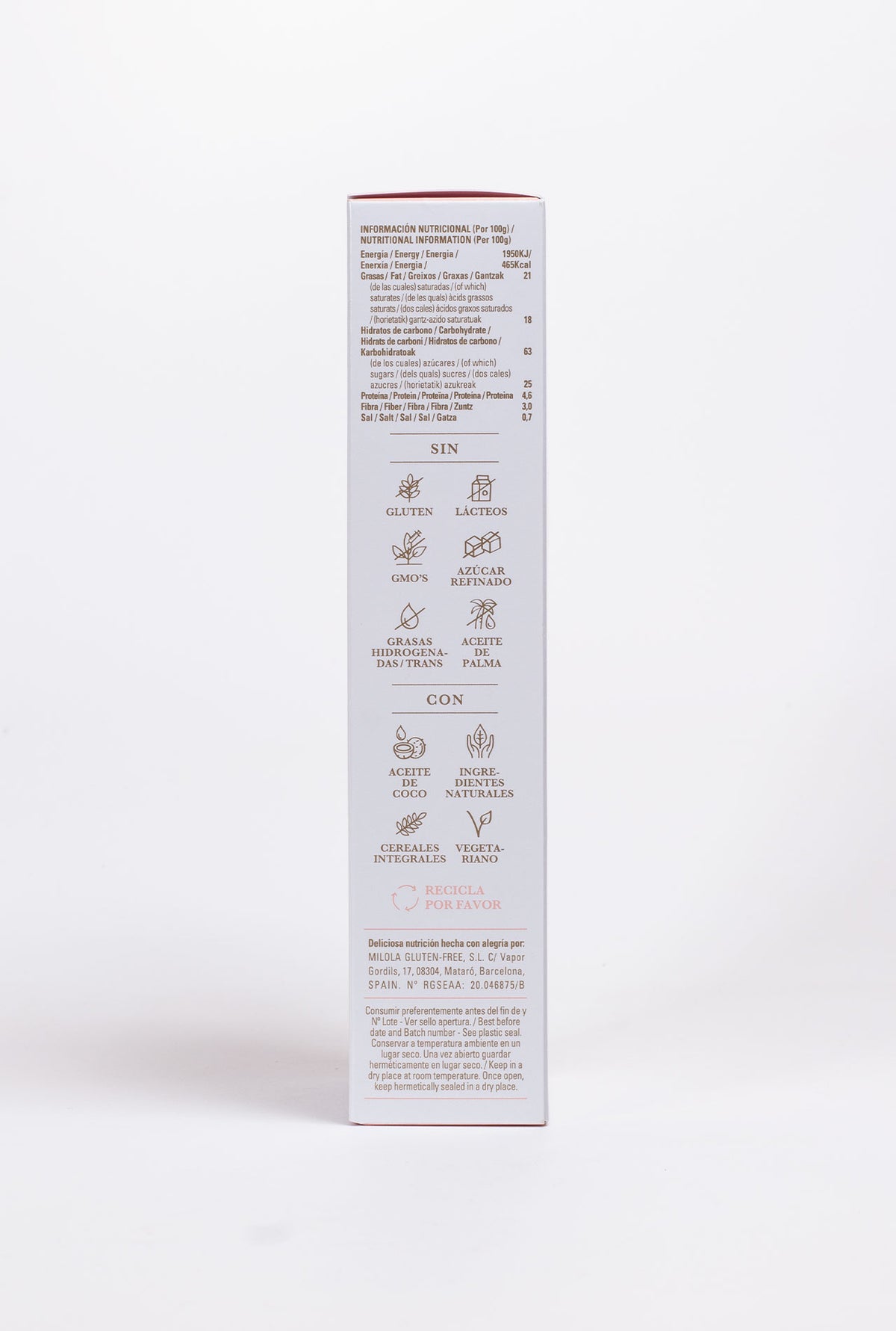 MILOLA Oat, Raspberry and Lime Cookies 140g