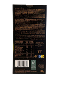 Chocolate blanco con pistacho y sal Zero Torras 100g